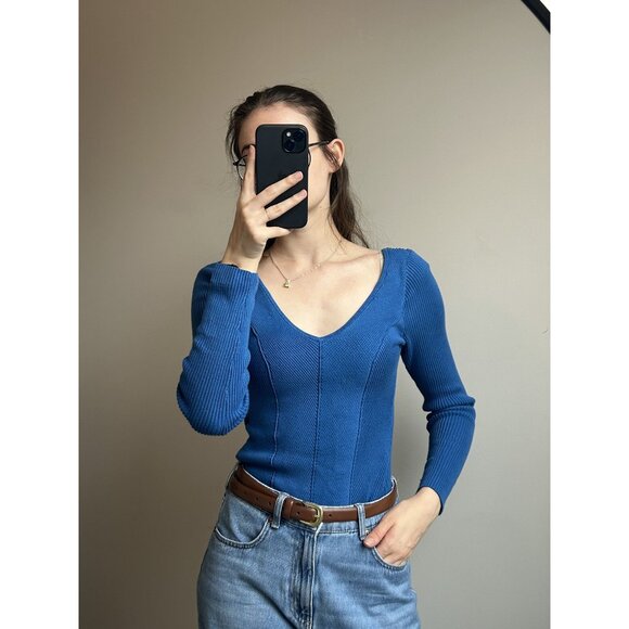 Blue Abercrombie & Fitch Bodysuit Size M - Picture 2 of 2